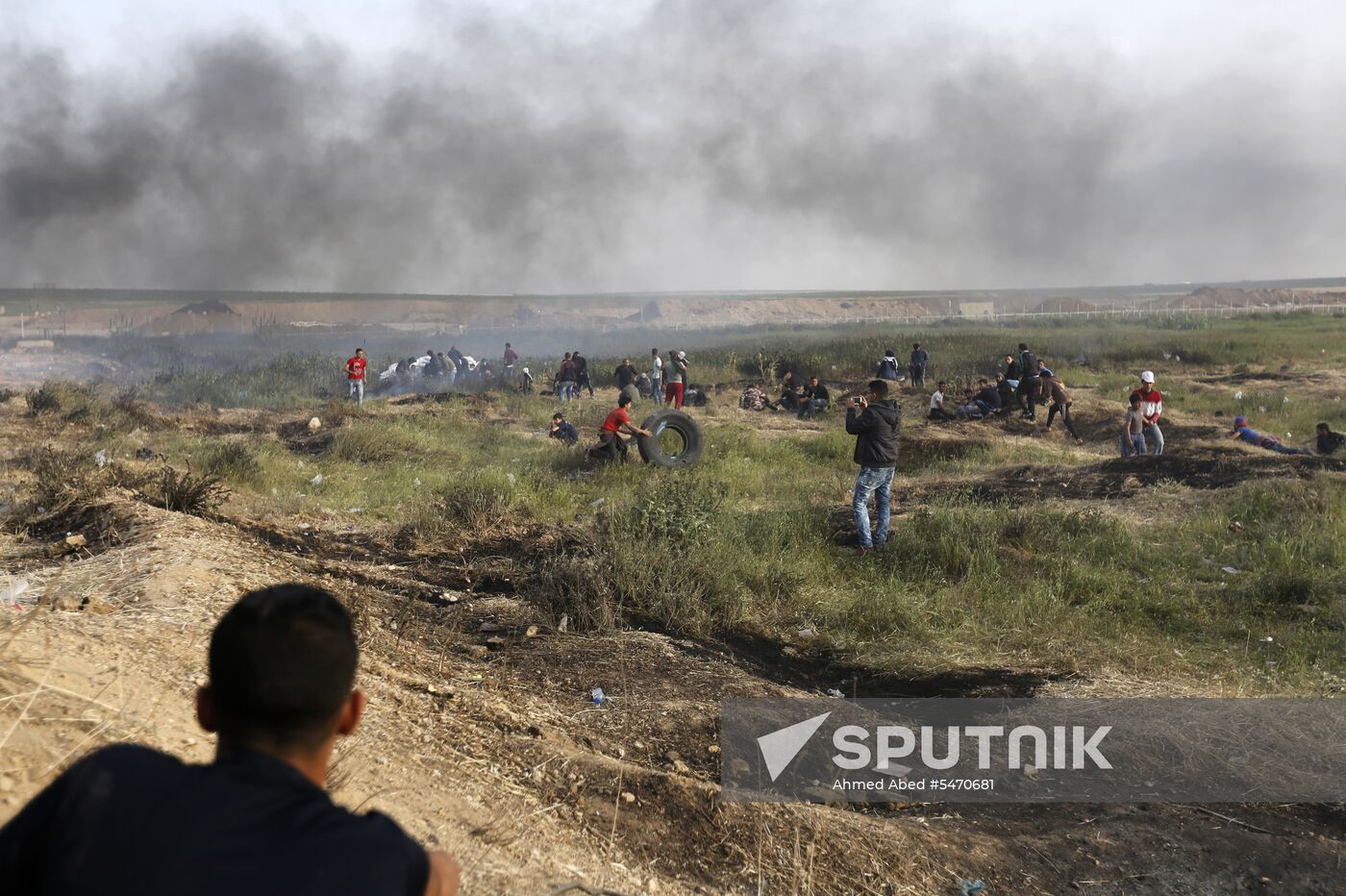 Protests on Gaza Strip's border with Israel