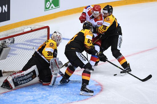 Euro Ice Hockey Challenge. Russia vs. Germany