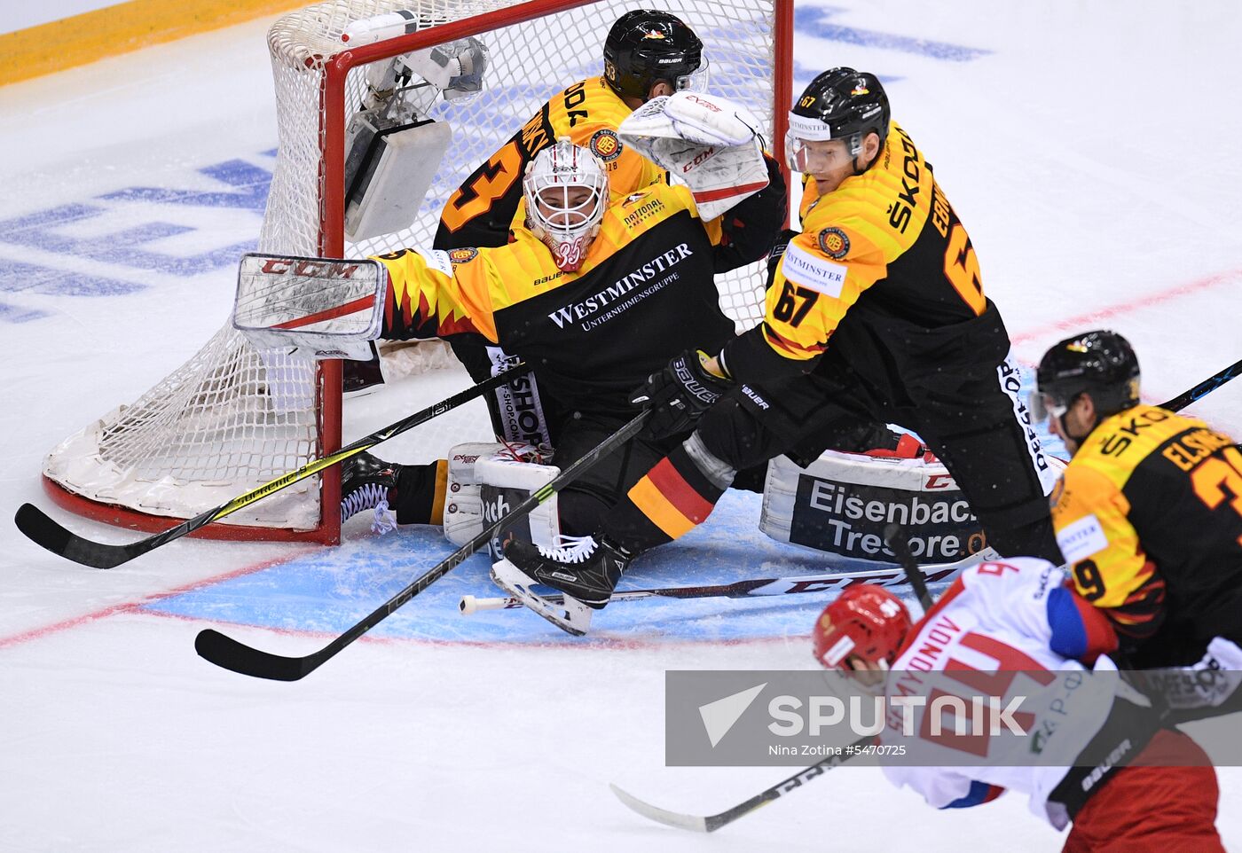 Euro Ice Hockey Challenge. Russia vs. Germany