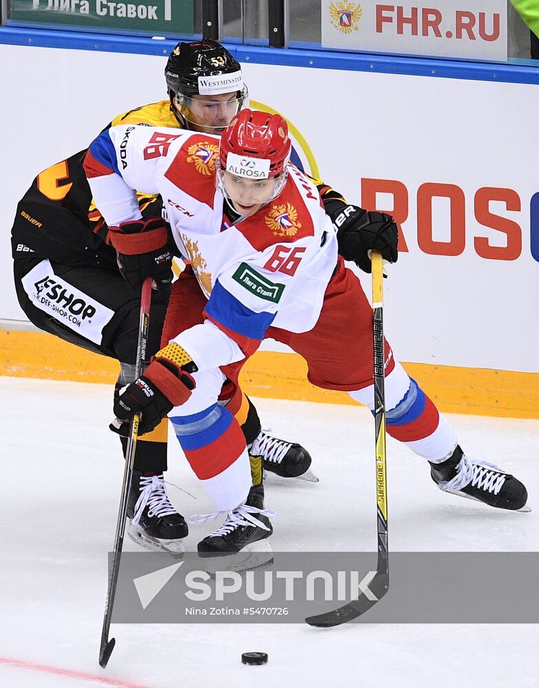 Euro Ice Hockey Challenge. Russia vs. Germany