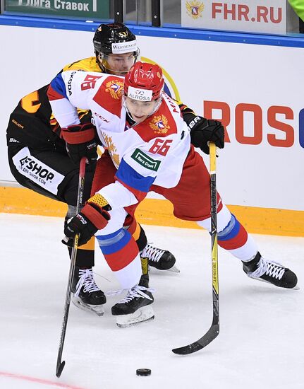 Euro Ice Hockey Challenge. Russia vs. Germany