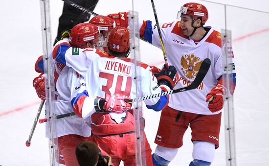 Euro Ice Hockey Challenge. Russia vs. Germany