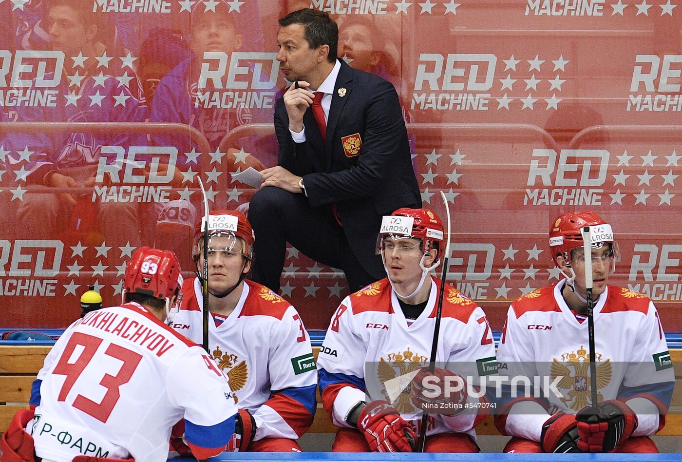 Euro Ice Hockey Challenge. Russia vs. Germany