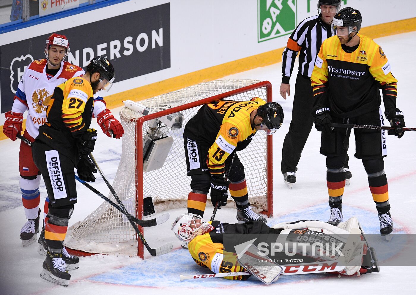 Euro Ice Hockey Challenge. Russia vs. Germany