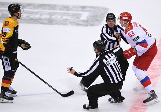 Euro Ice Hockey Challenge. Russia vs. Germany