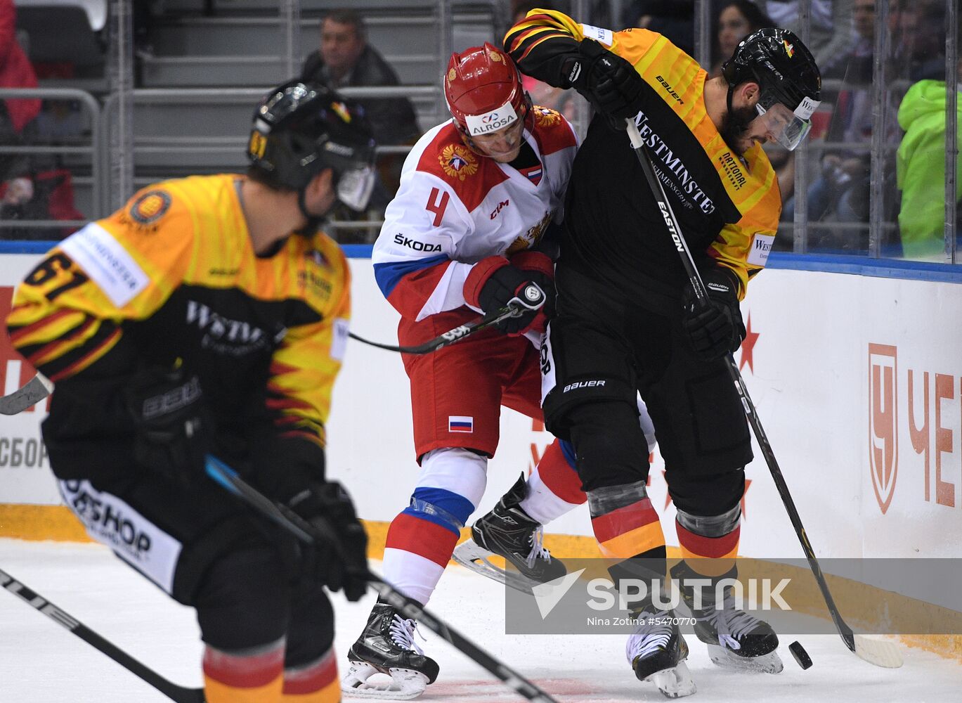 Euro Ice Hockey Challenge. Russia vs. Germany