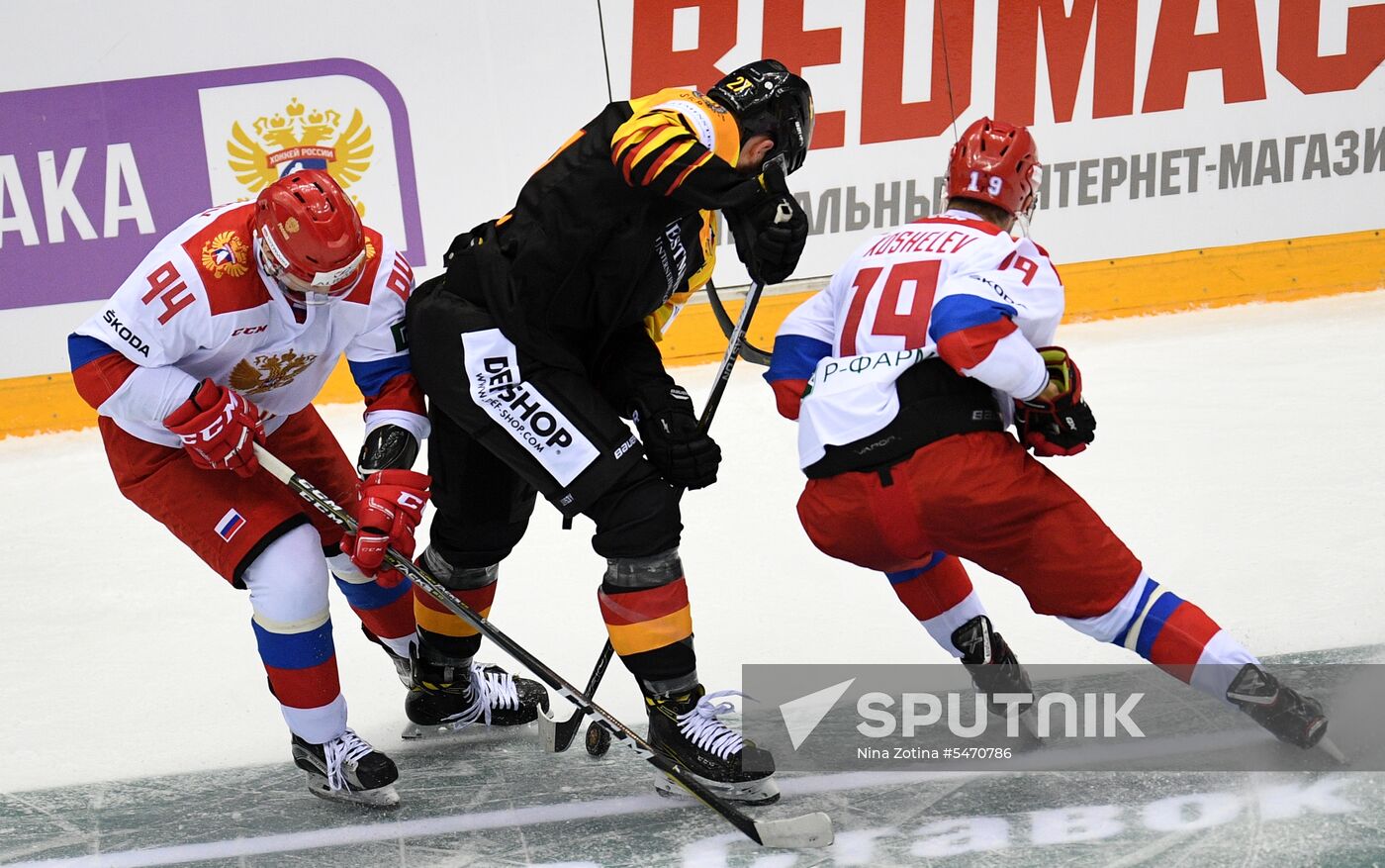 Euro Ice Hockey Challenge. Russia vs. Germany