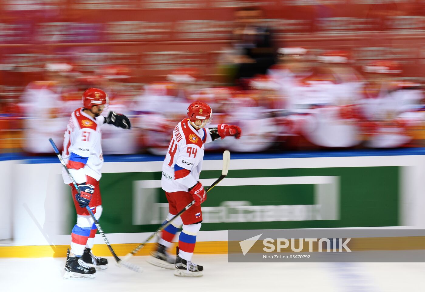 Euro Ice Hockey Challenge. Russia vs. Germany