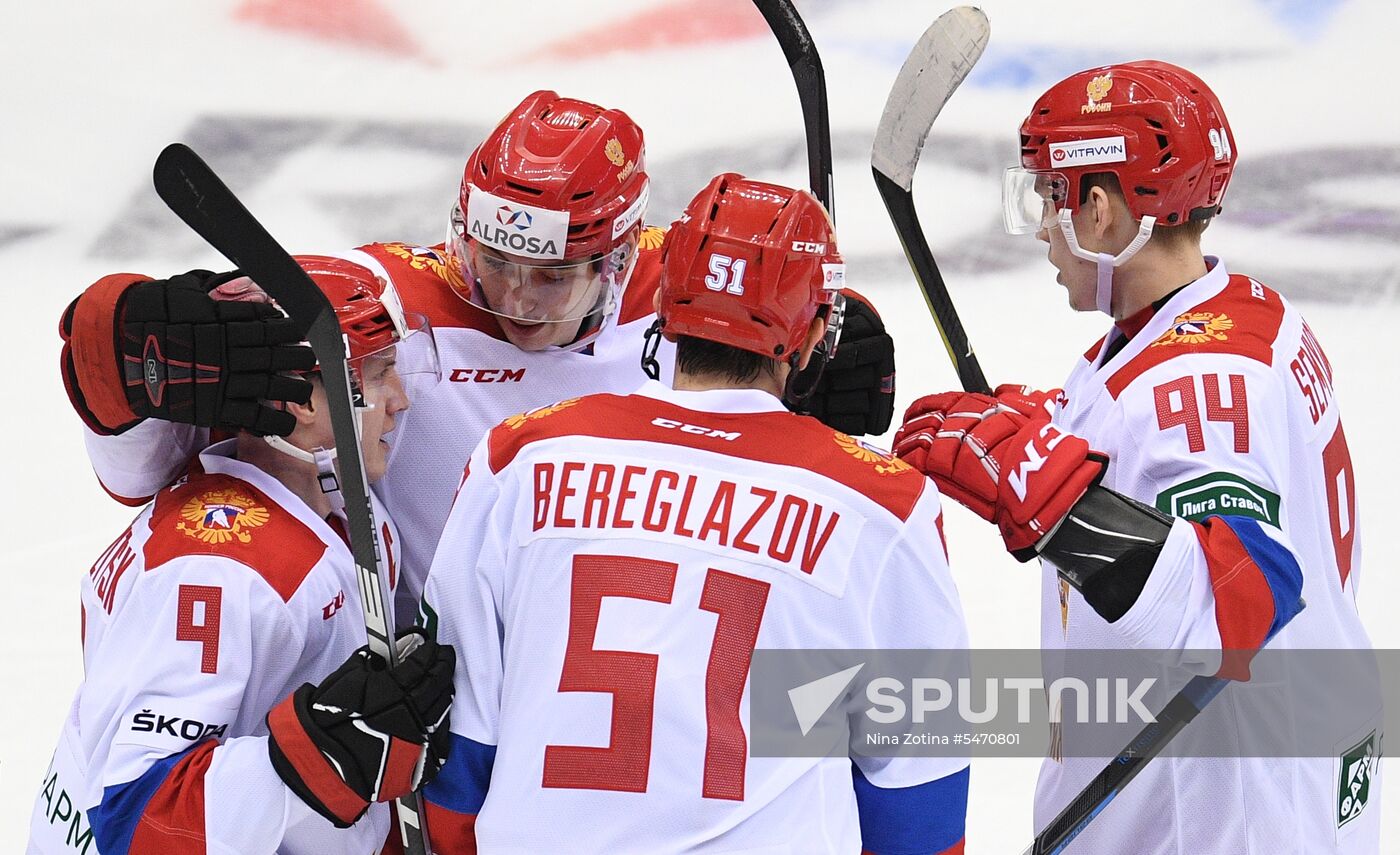 Euro Ice Hockey Challenge. Russia vs. Germany