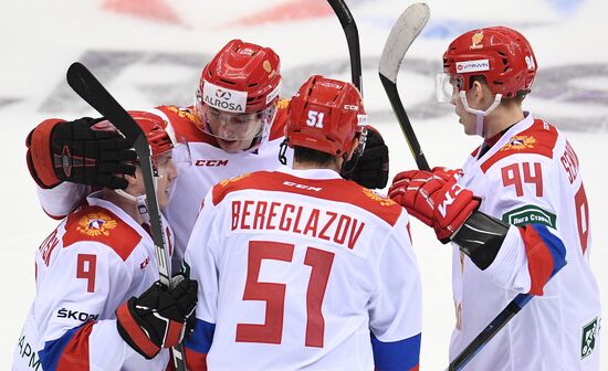 Euro Ice Hockey Challenge. Russia vs. Germany