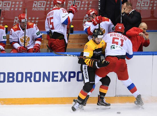 Euro Ice Hockey Challenge. Russia vs. Germany