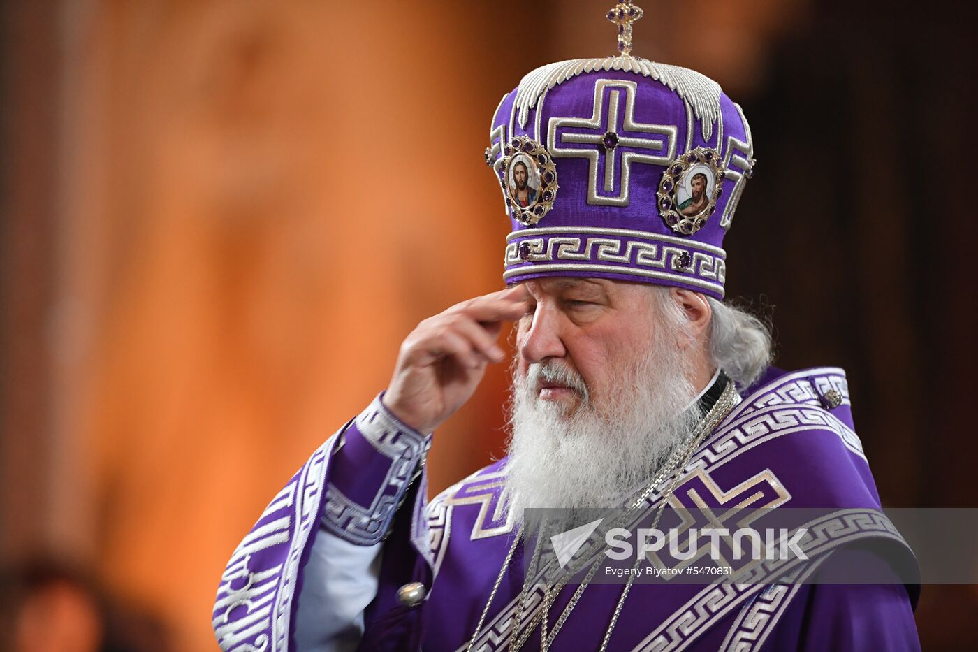 Annunciation service by Patriarch Kirill
