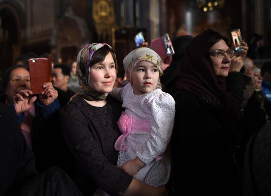 Annunciation service by Patriarch Kirill