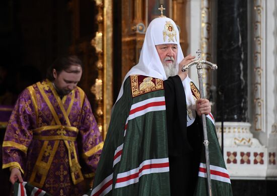 Annunciation service by Patriarch Kirill