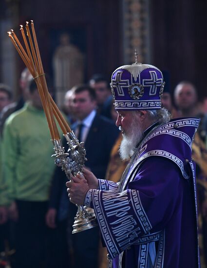 Annunciation service by Patriarch Kirill
