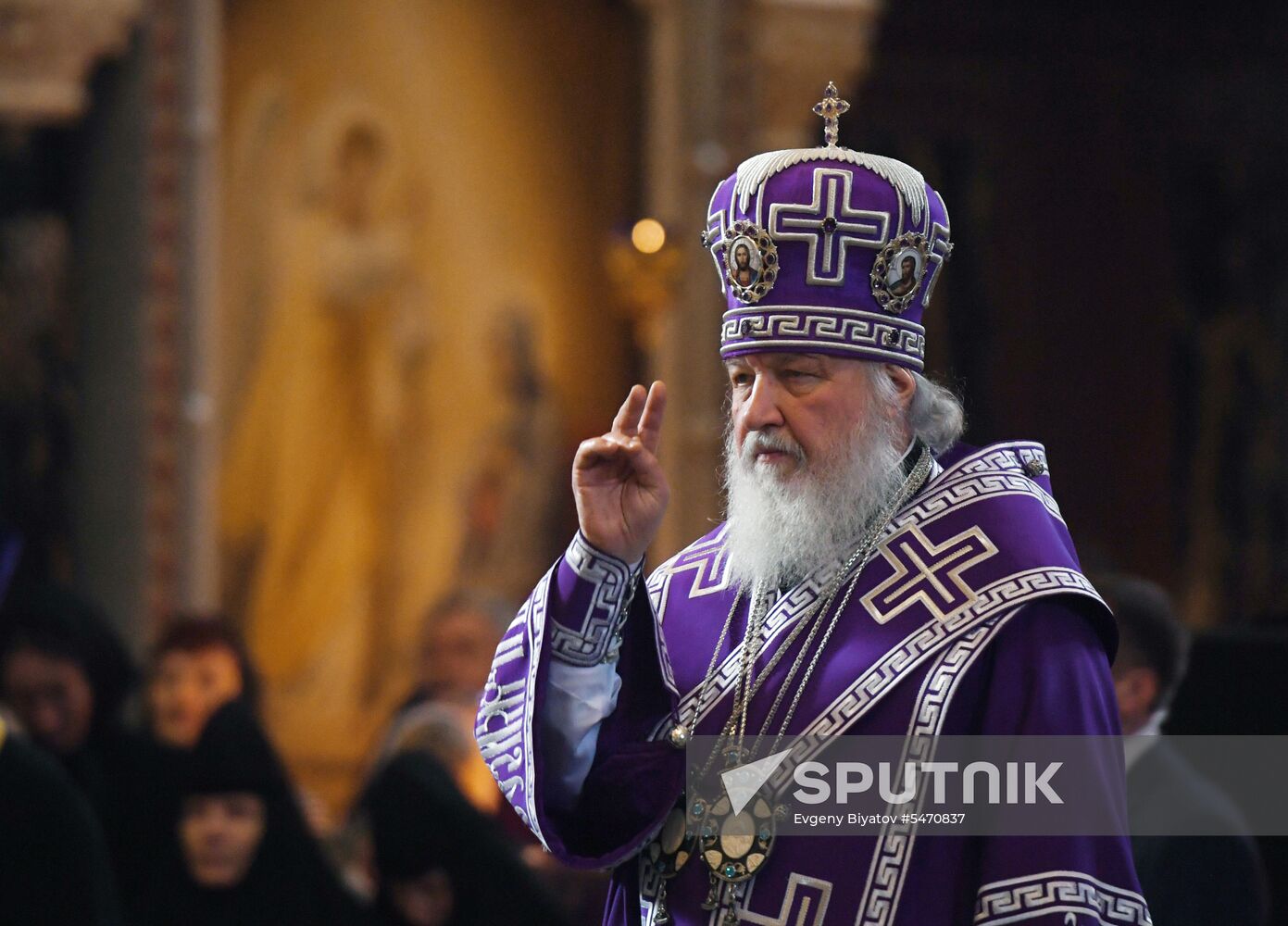 Annunciation service by Patriarch Kirill