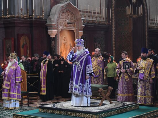 Annunciation service by Patriarch Kirill