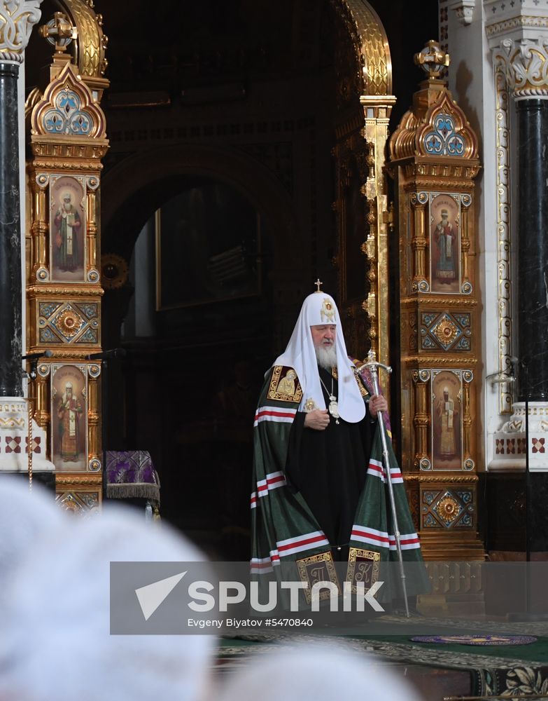 Annunciation service by Patriarch Kirill