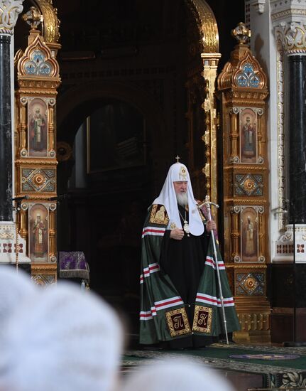 Annunciation service by Patriarch Kirill