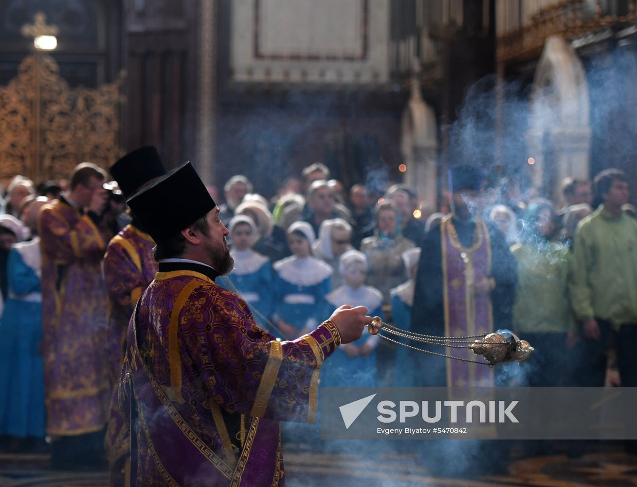 Annunciation service by Patriarch Kirill