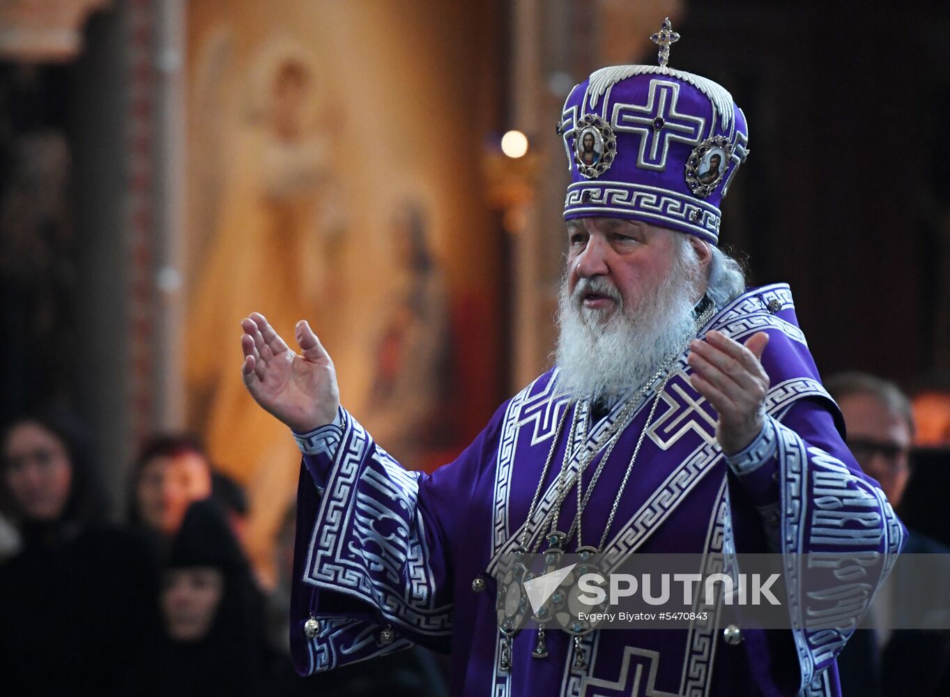 Annunciation service by Patriarch Kirill