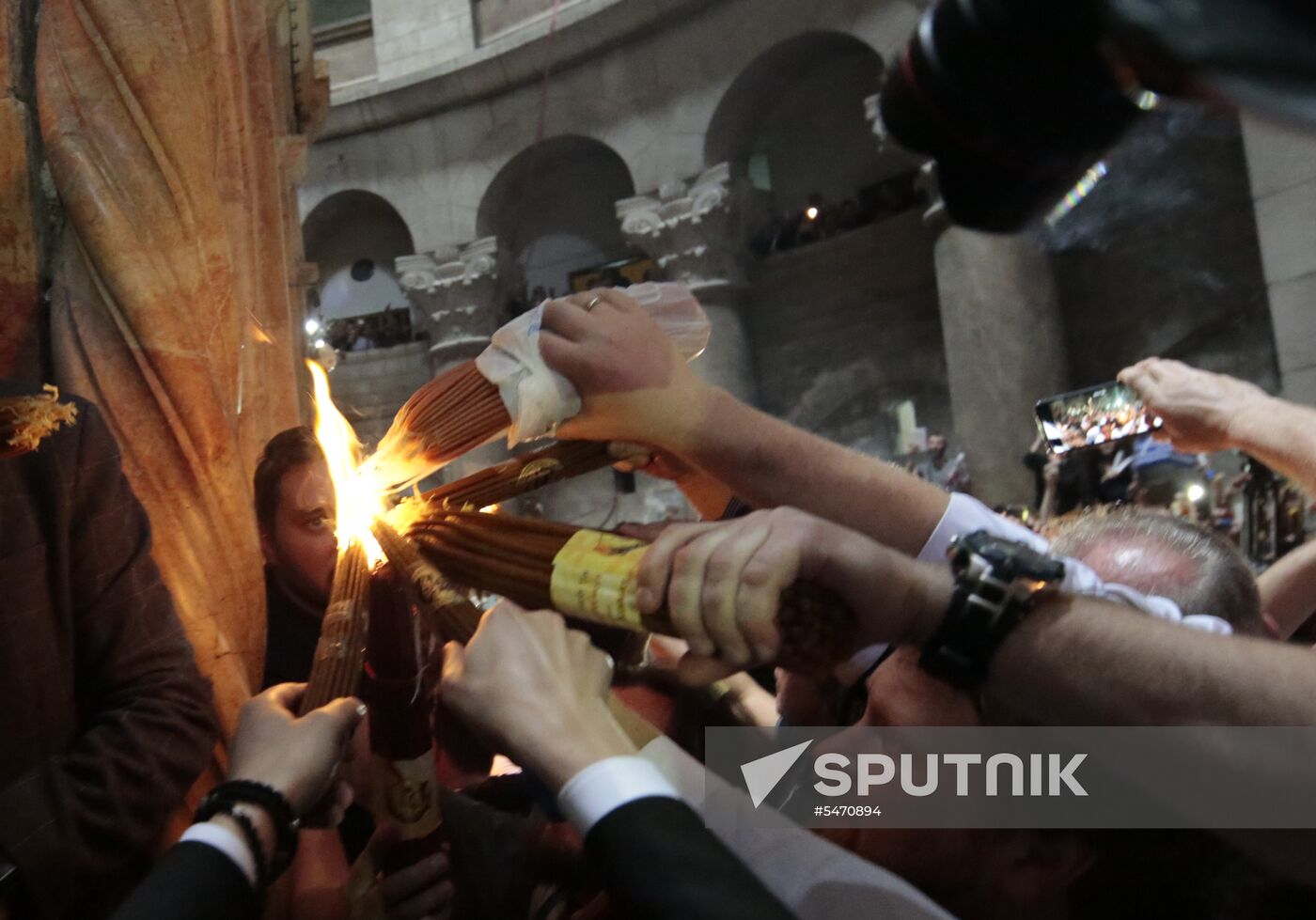 Descent of the Holy Fire at Church of the Holy Sepulchre