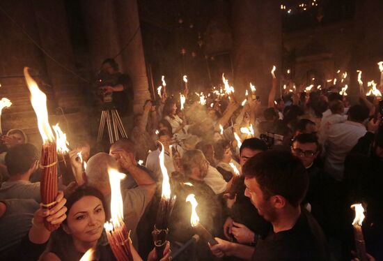 Descent of the Holy Fire at Church of the Holy Sepulchre