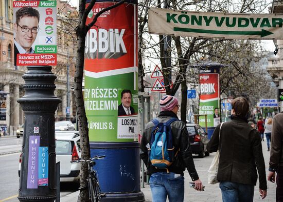 Pre-election agitation in Hungary