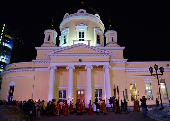Orthodox Easter celebrated in Russian regions