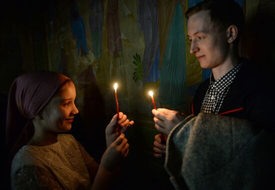 Orthodox Easter celebrated in Russian regions