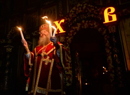 Orthodox Easter celebrated in Russian regions