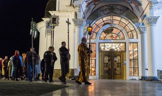 Orthodox Easter celebrated in Russian regions
