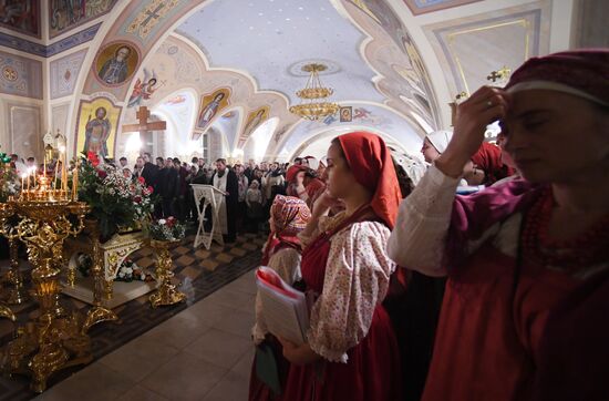 Orthodox Easter celebrated in Russian regions