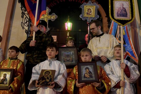 Orthodox Easter celebrated in Russian regions