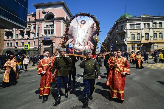 Orthodox Easter celebrated in Russian regions