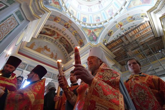 Orthodox Easter celebrated in Russian regions