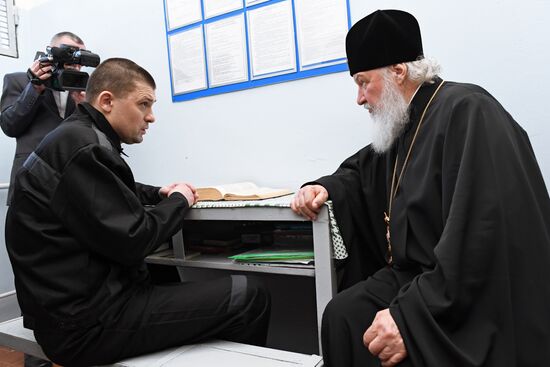 Patriarch Kirill visits Butyrskaya Jail Pre-trial Detention Center No.2