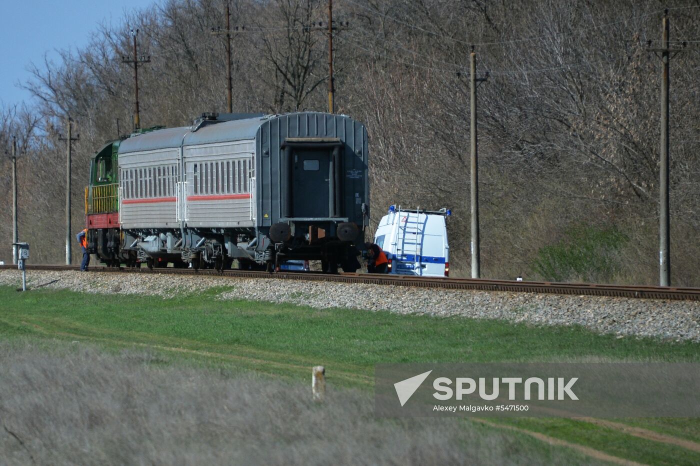 Road accident aftermath in Crimea