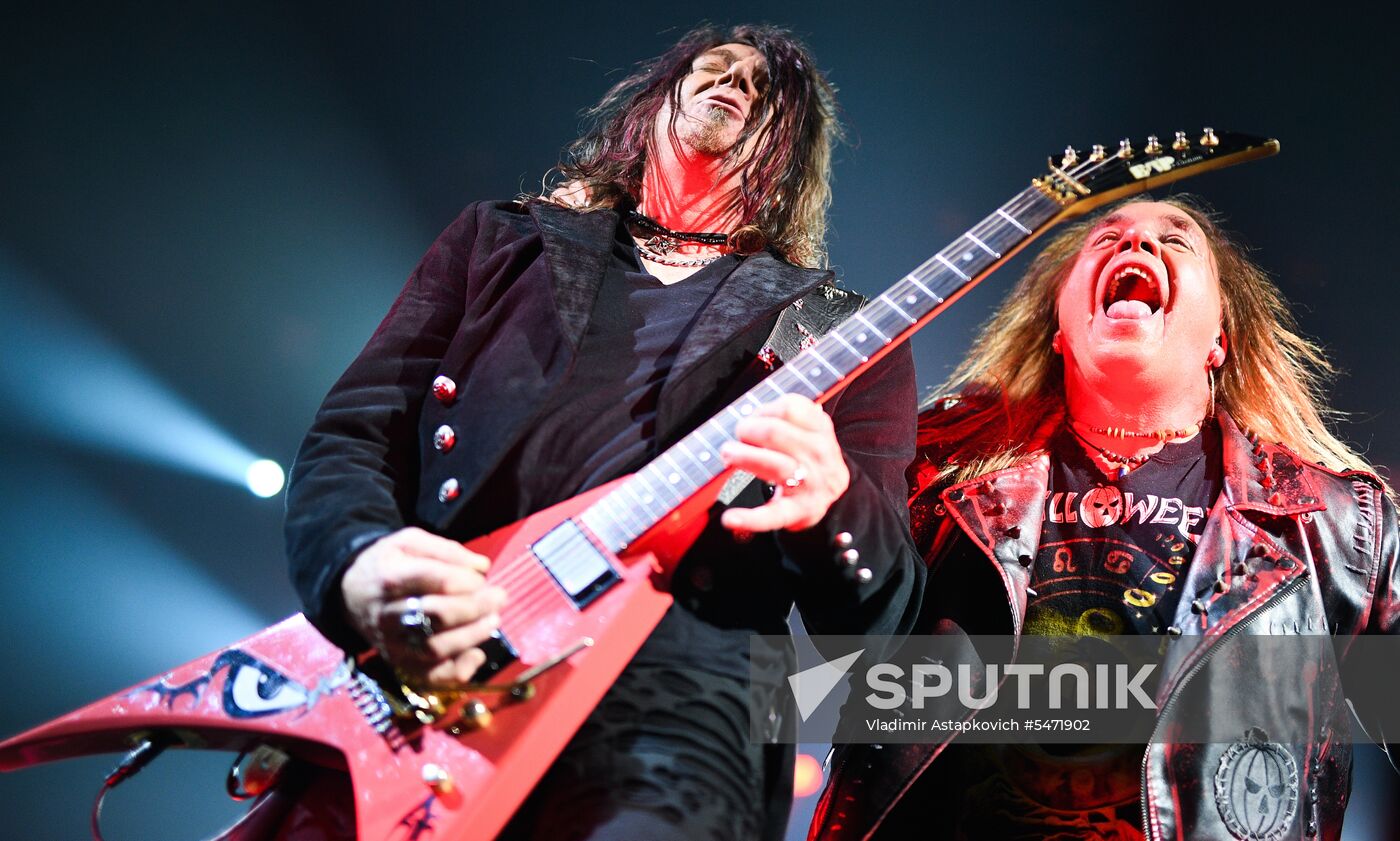 Helloween band performs in Moscow