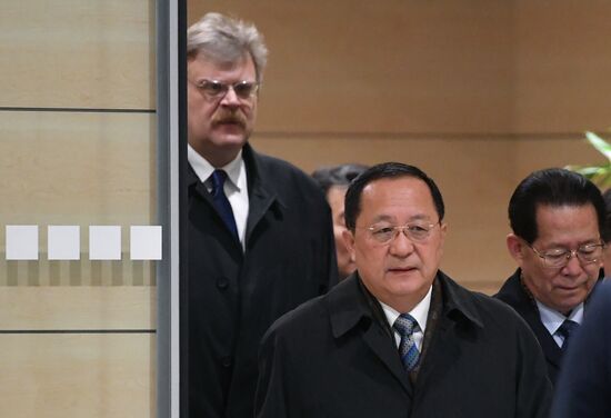 North Korean Foreign Minister Ri Yong Ho arrives in Moscow