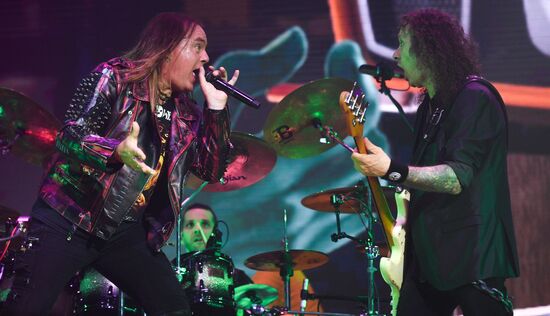 Helloween band performs in Moscow