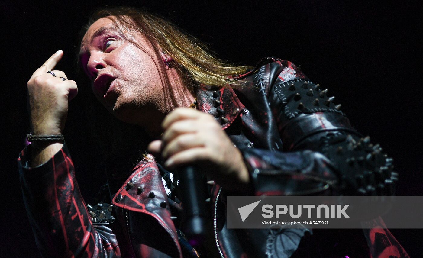 Helloween band performs in Moscow