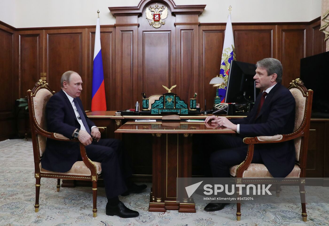 President Putin meets with Agriculture Minister Tkachev