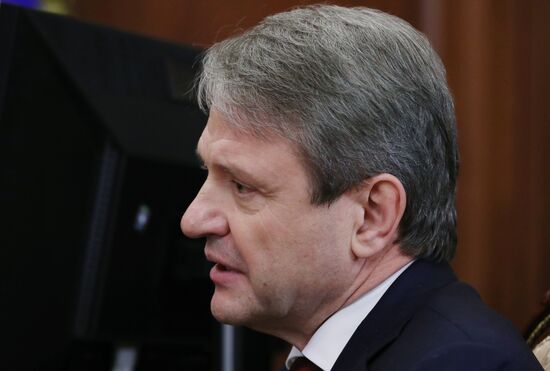 President Putin meets with Agriculture Minister Tkachev