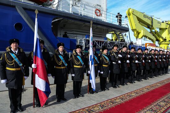 Logistics support vessel Elbrus becomes part of Northern Fleet