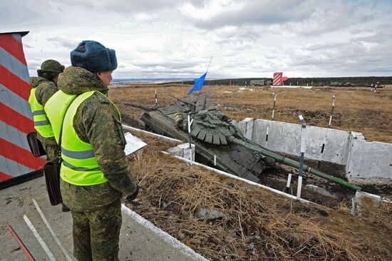 Tank biathlon in Chelyabinsk Region