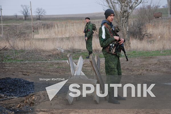 Situation at contact line in Lugansk Region