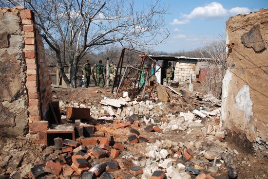 Situation at contact line in Lugansk Region