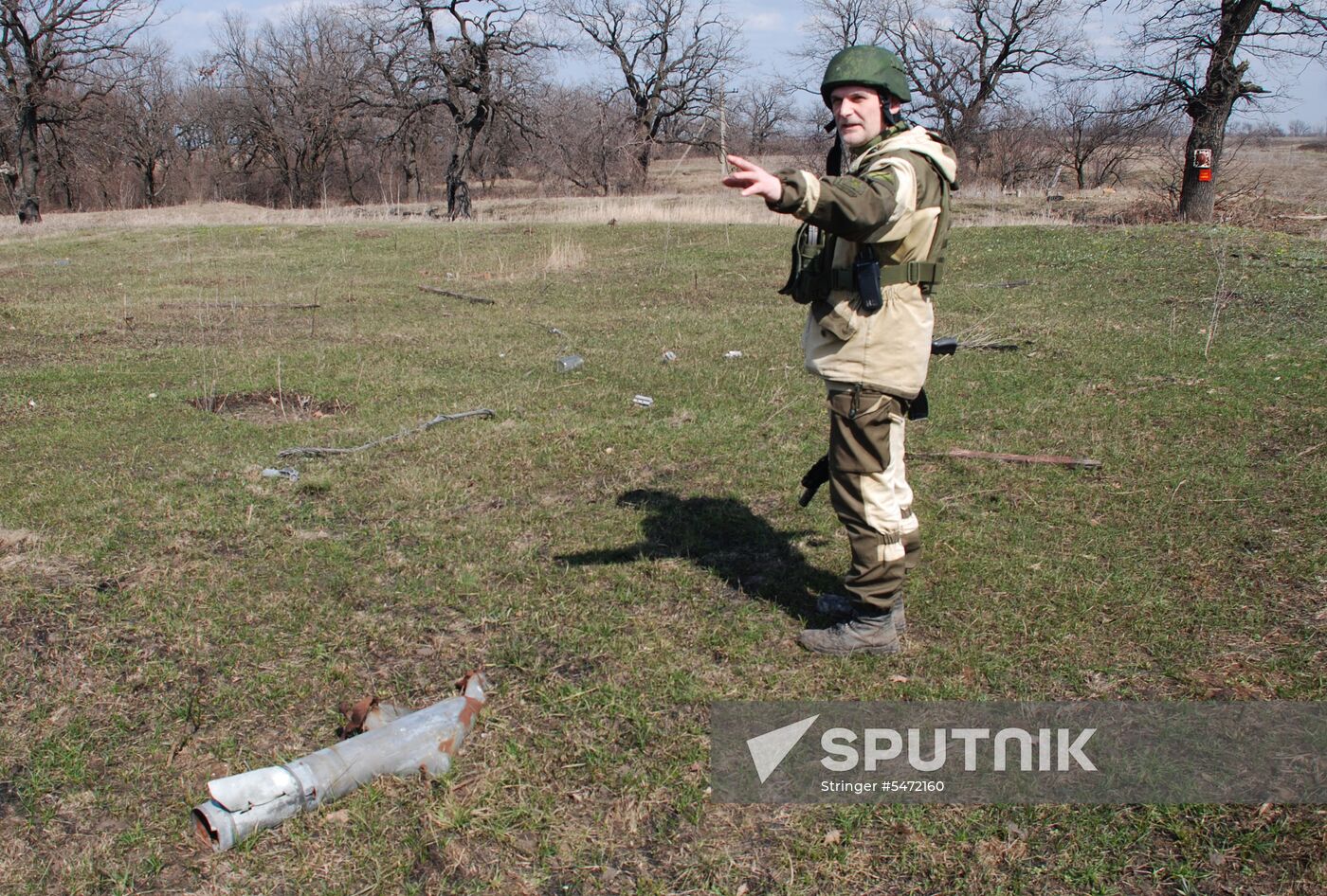 Situation at contact line in Lugansk Region