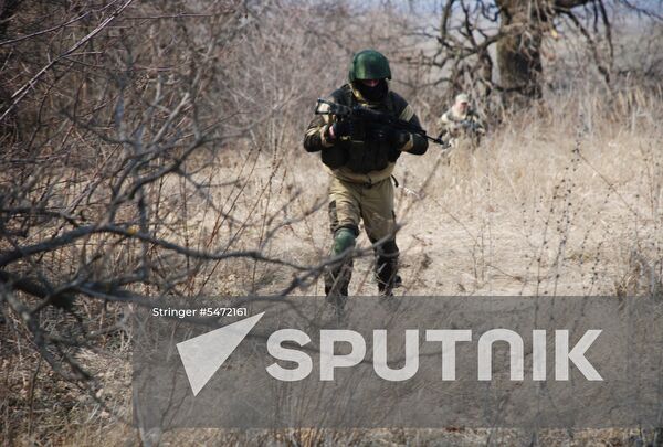 Situation at contact line in Lugansk Region